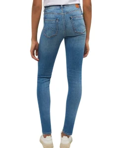 Mustang Shelby Jeans Slim Fit in mittelblauer Used-Waschung