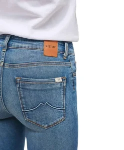Mustang Shelby Jeans Slim Fit in mittelblauer Used-Waschung