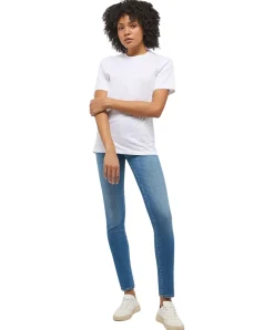 Mustang Shelby Jeans Slim Fit in mittelblauer Used-Waschung