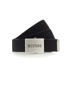 Mustang Stoffgürtel mit gewaschenem Rillenband