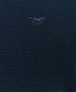 Mustang Strickpullover Elliot in Dunkelblau