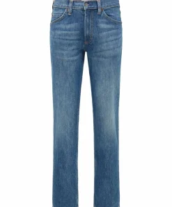 Mustang Tramper Straight Fit Jeans in mittelblauen Used Look