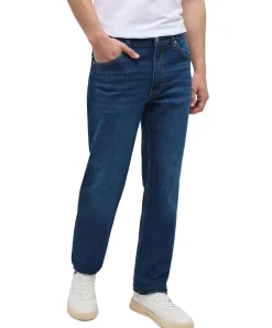 Mustang Tramper Straight Jeans in mittelblauer Used-Waschung