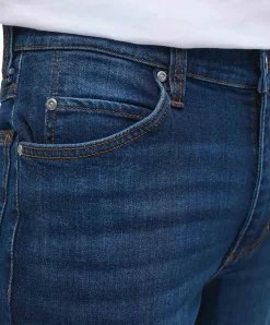 Mustang Tramper Straight Jeans in mittelblauer Used-Waschung