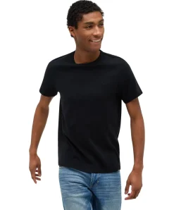 Mustang T-Shirt aus Baumwolle Allen C Basic in Schwarz