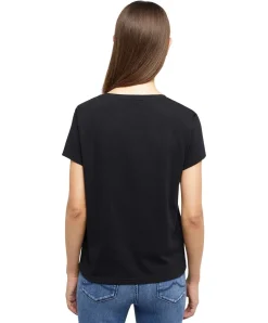 Mustang T-Shirt mit Logo Alma in Schwarz