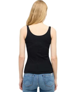 Mustang T-Shirt ohne Ärmel Lynn in Schwarz