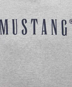 Mustang T-Shirt Print Austin in grauer Färbung
