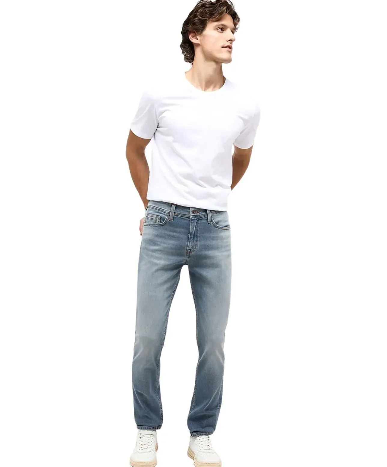 Mustang Vegas Jeans Slim Fit in hellblauer Waschung
