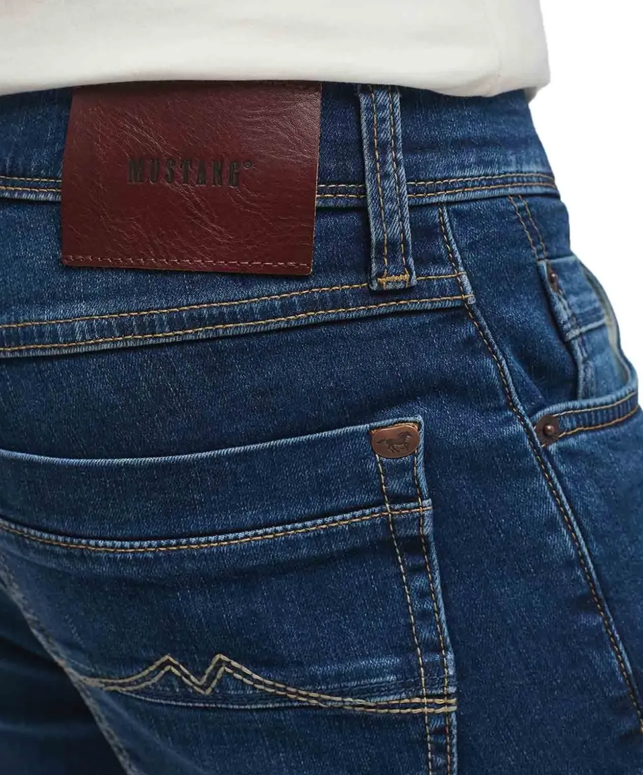 Mustang Washington Jeans Straight Fit im Used Look