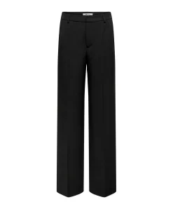 ONLY Hose mit weitem Bein in Schwarz