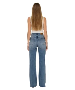 ONLY Jeans Juicy Flared Fit in Mittelblau