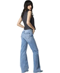 ONLY Jeans Juicy Flared Fit in Mittelblau