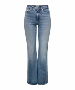 ONLY Jeans Juicy Flared Fit in Mittelblau