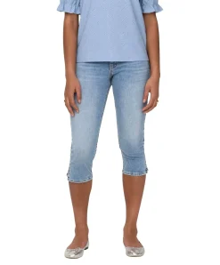 ONLY Jeansshorts Blush in Blau mit Skinny Fit