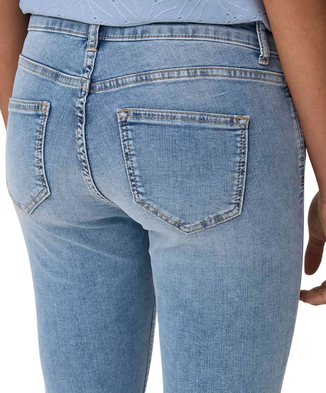 ONLY Jeansshorts Blush in Blau mit Skinny Fit