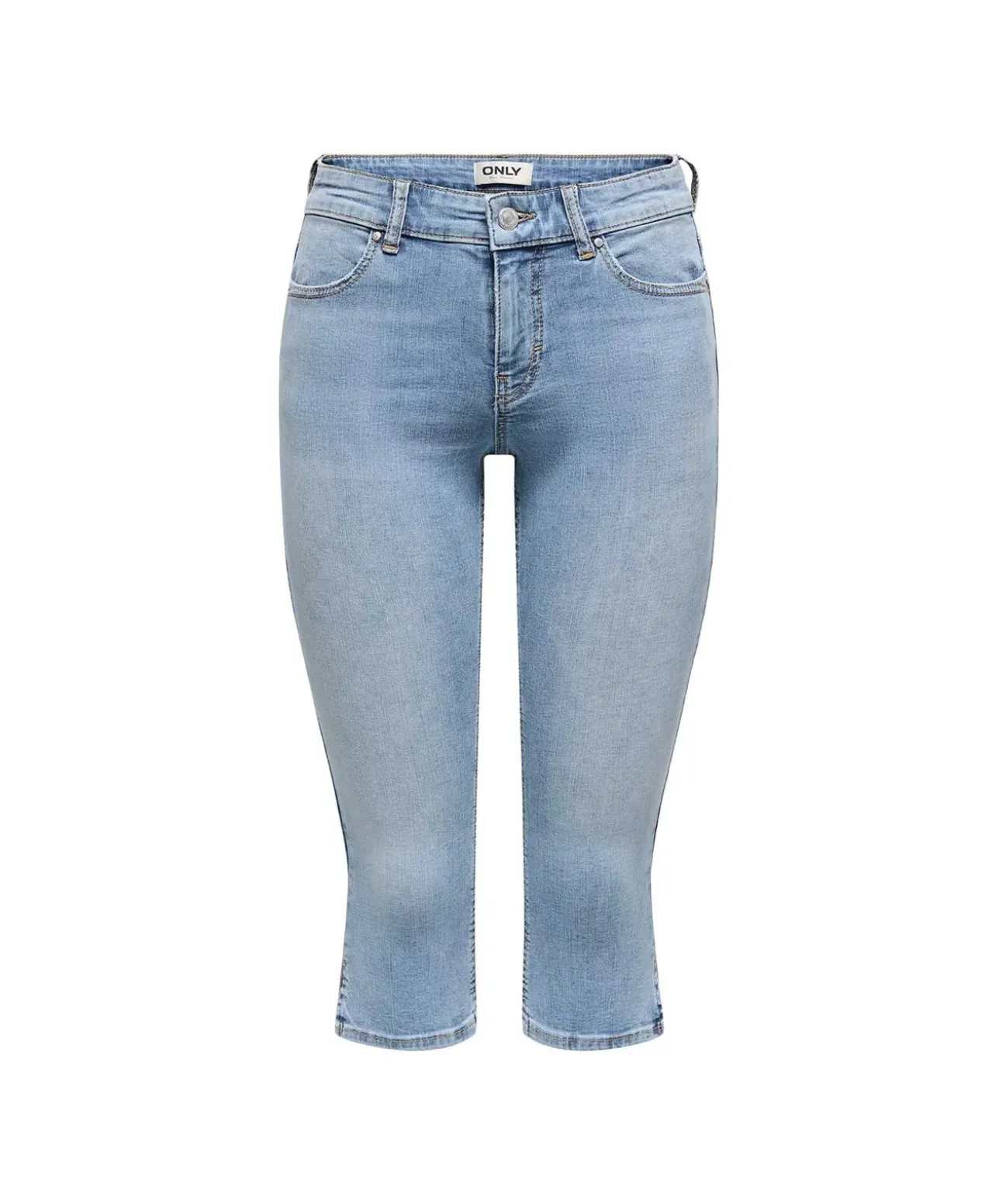 ONLY Jeansshorts Blush in Blau mit Skinny Fit