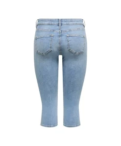 ONLY Jeansshorts Blush in Blau mit Skinny Fit