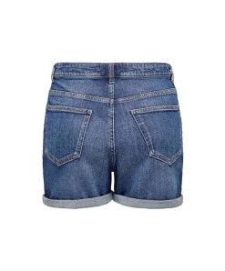 ONLY Jeansshorts Josephine in mittelblau im Bermuda-Stil