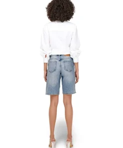ONLY Jeansshorts Sonny mit hoher Taille in Hellblau
