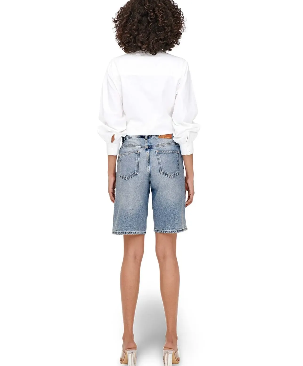 ONLY Jeansshorts Sonny mit hoher Taille in Hellblau