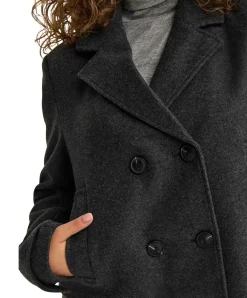 ONLY Kurzjacke Freja mit Revers in Dunkelgrau
