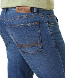 Paddocks Ben Jeans Straight Fit in blauer Waschung