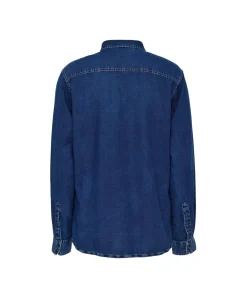 Paddocks Jeanshemd in Indigoblau mit Western-Look