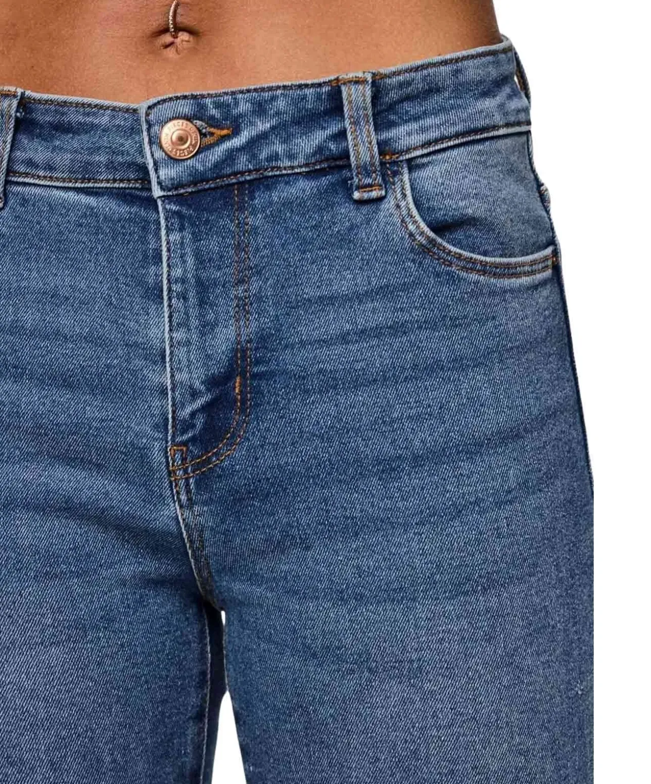 Pieces Dana Jeans Skinny Fit in Mittelblau