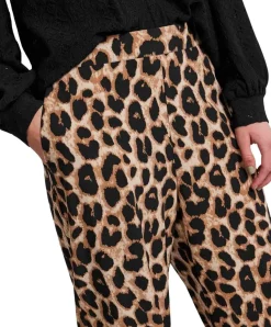 Pieces Hose Gurla mit Leo-Print