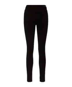 Pieces Jeggings mit hohe Taille in Schwarz