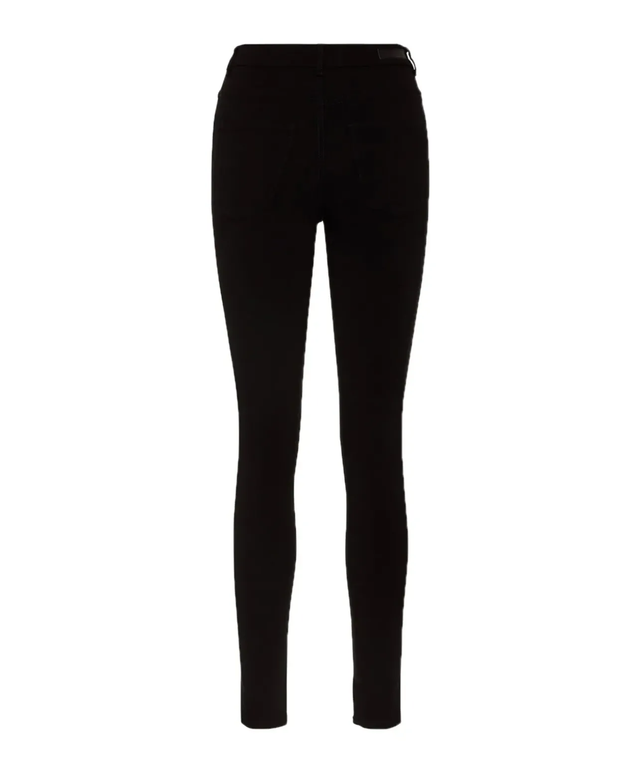 Pieces Jeggings mit hohe Taille in Schwarz