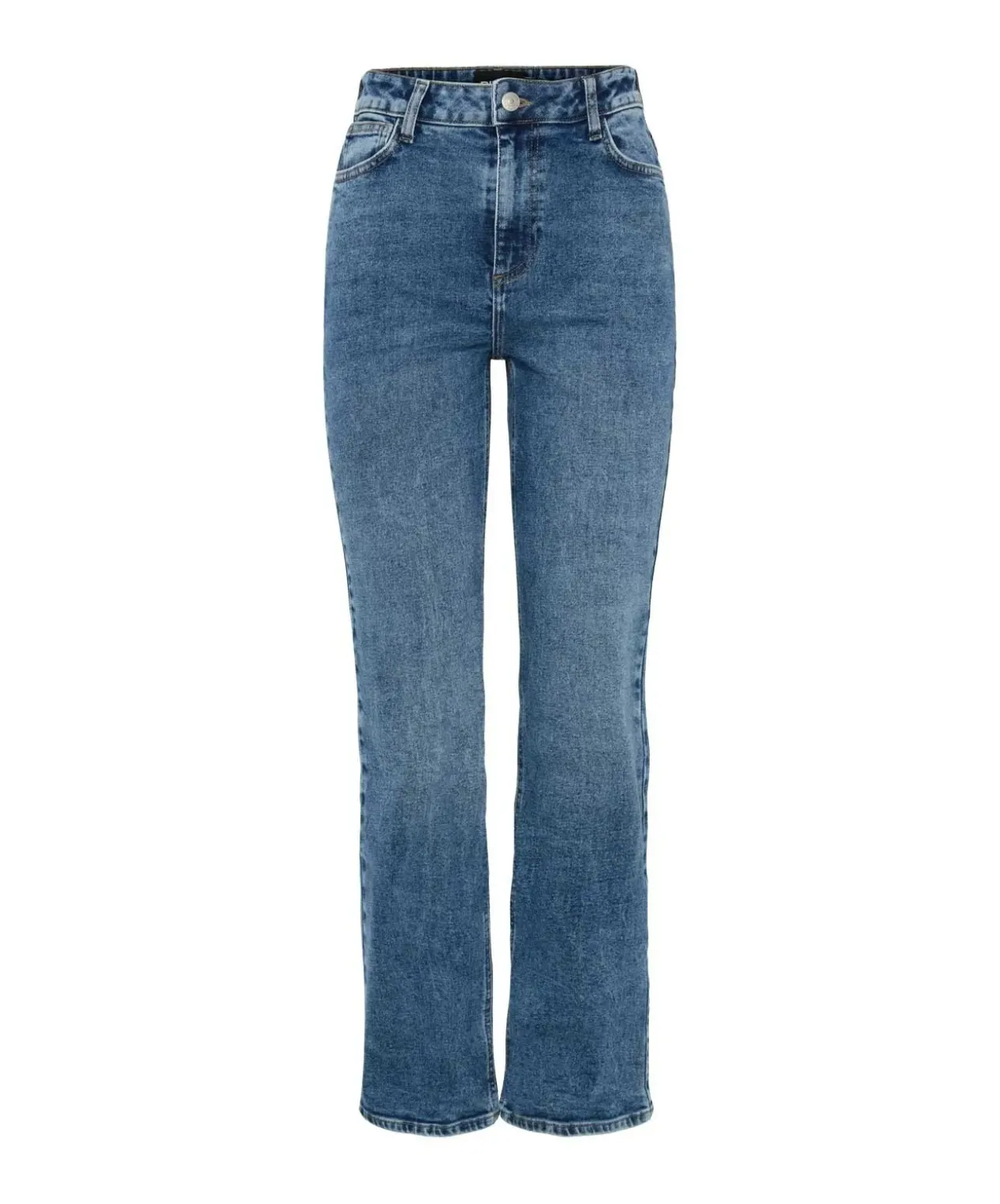 Pieces Kelly Jeans Straight Fit in Stone-Waschung