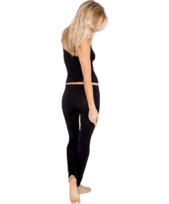 Pieces Leggings London in Schwarz