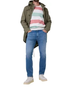 Pioneer Jeans Rando 1674 in Ocean Blue Used Whisker