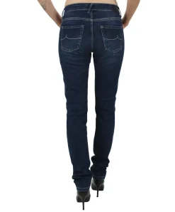 Pioneer Jeans Straight Sally im dunkelblauen Used-Look