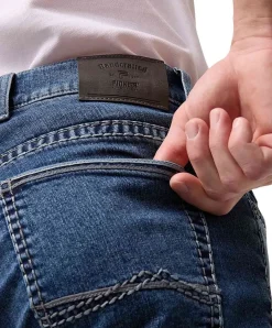 Pioneer Rando 1654 Jeans aus Megaflex in Mittelblau