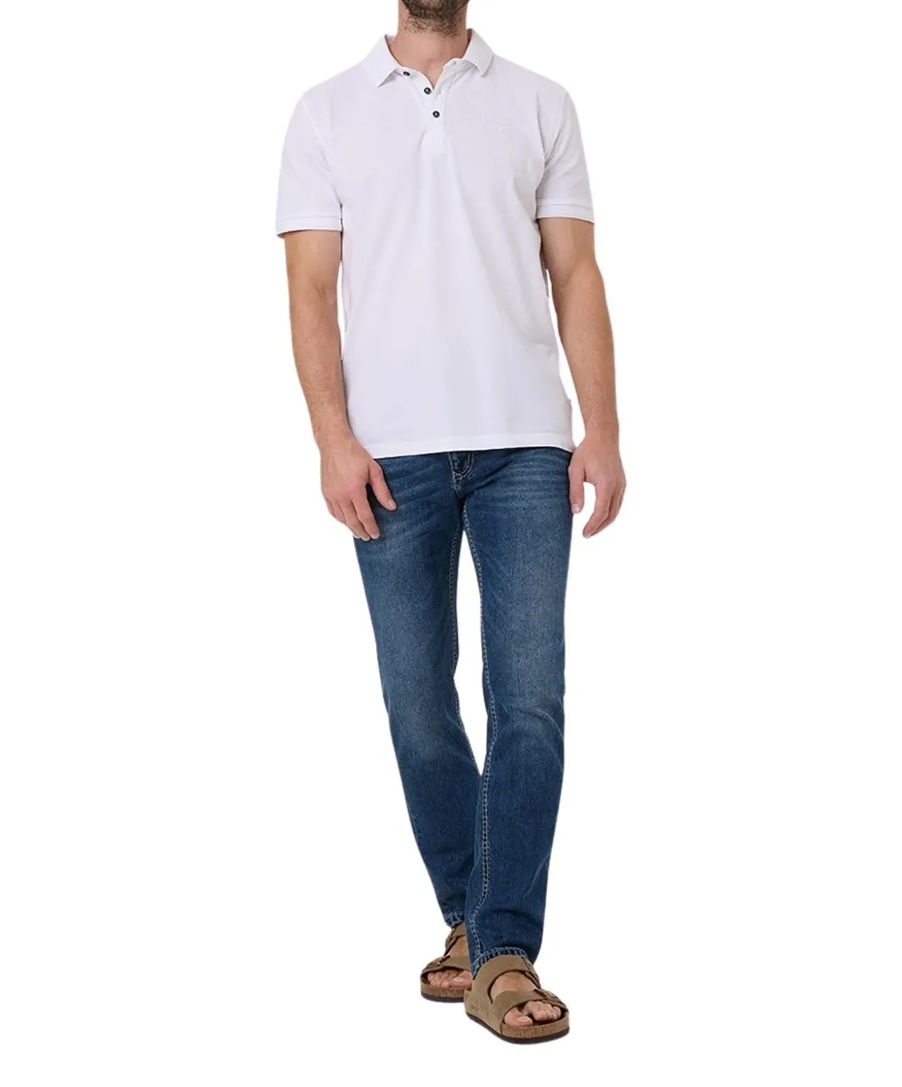 Pioneer Rando 1654 Jeans aus Megaflex in Mittelblau
