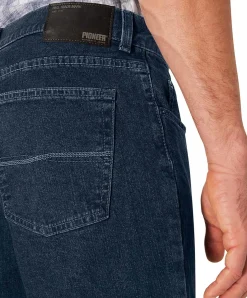 Pioneer Ron Jeans Regular Fit in dunkler Stone-Waschung