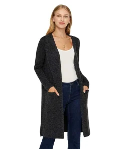 Vero Moda - schwarze Strickjacke Lang aus superweichem Material