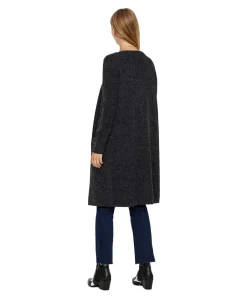 Vero Moda - schwarze Strickjacke Lang aus superweichem Material
