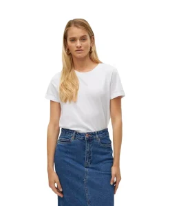 Vero Moda Basic T-Shirt Paula in weißen Bright White