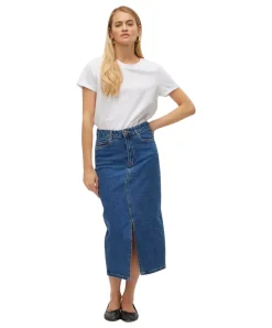 Vero Moda Basic T-Shirt Paula in weißen Bright White