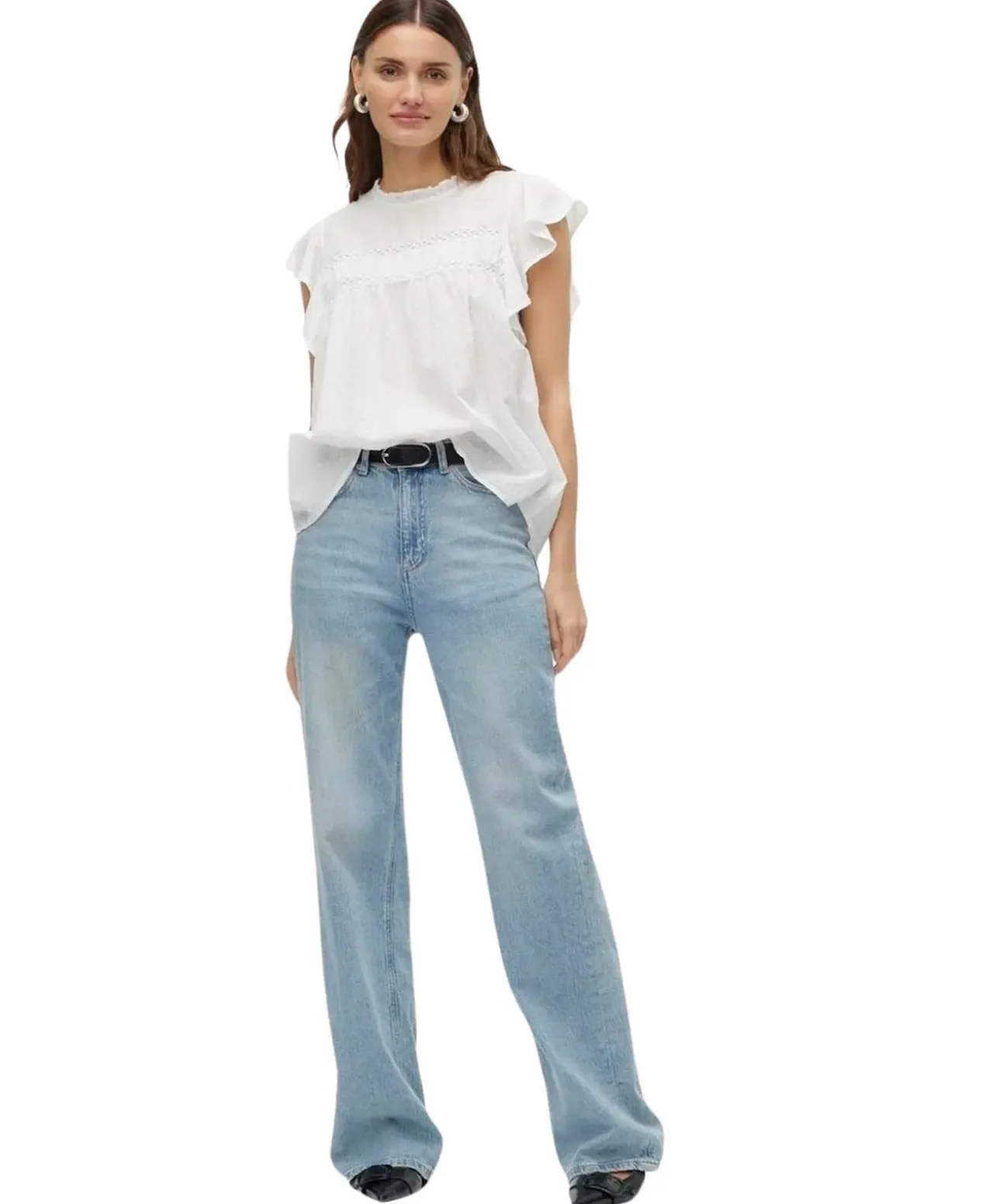 Vero Moda Blusenshirt Trine in Weiß
