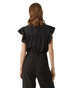 Vero Moda Blusenshirt Trine in Schwarz
