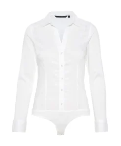 Vero Moda Bodybluse Lady in weiß mit Kentkragen