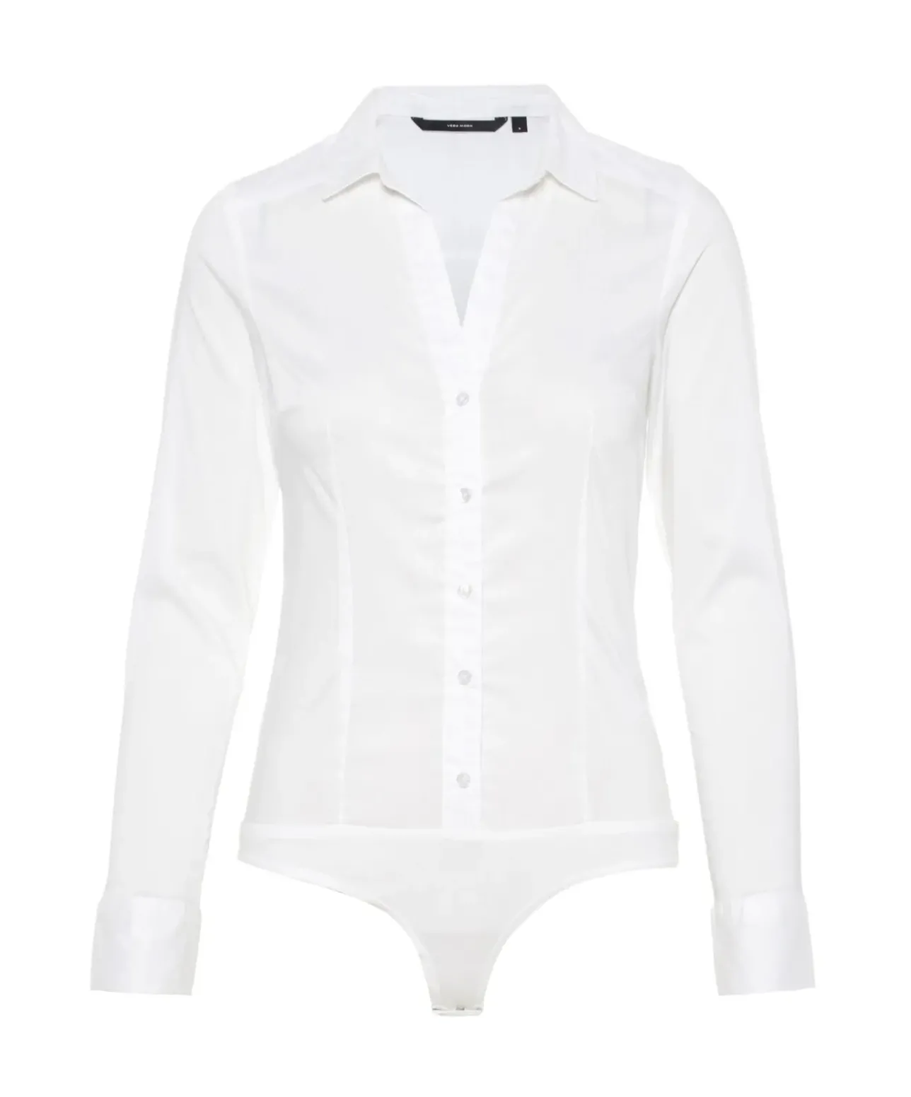 Vero Moda Bodybluse Lady in weiß mit Kentkragen