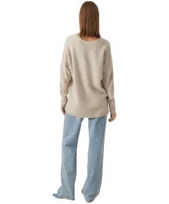 Vero Moda Cardigan Lefile aus Strick in Birch Melange