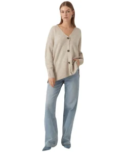 Vero Moda Cardigan Lefile aus Strick in Birch Melange