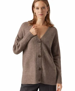 Vero Moda Cardigan Lefile aus Strick in Hellbraun